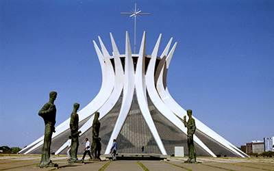 The Cathedral of Brasília in Brasília, Brazil.