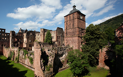 View of Heidelberg Castle in Germany