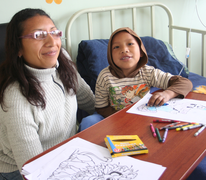 pediatric oncology ward in Quito