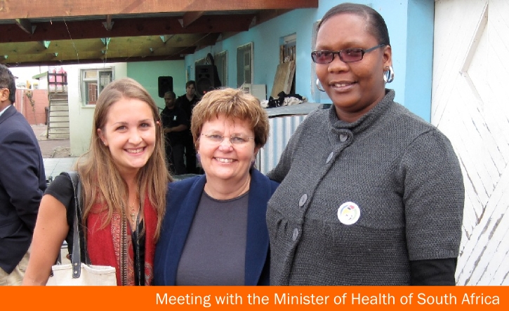 Meeting the Minister of Health of South Africa