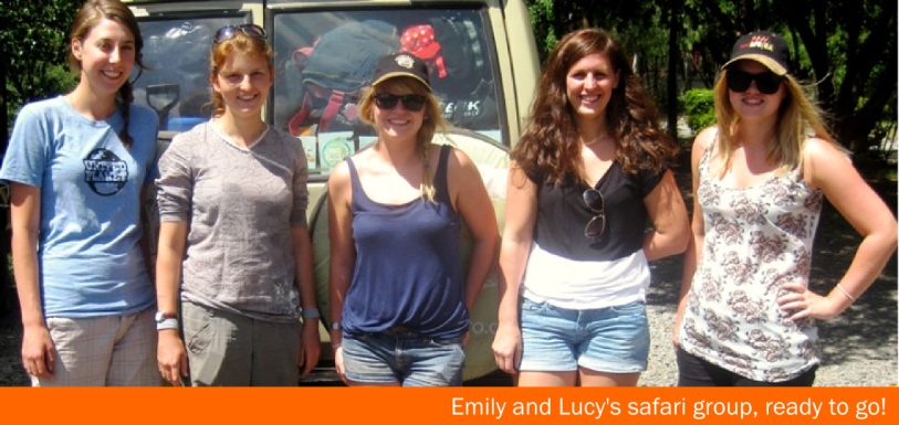 Emily and Lucy's safari group