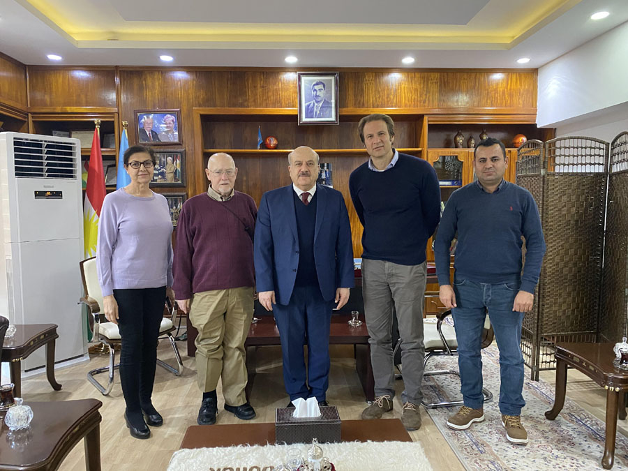 Dave Santulli meets university presidents and leaders in Erbil, Iraq.