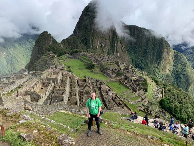 United Planet volunteer touring Machu Picchu