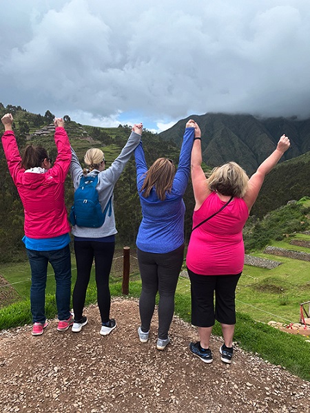 Ladies from Cape Breton University conquering Machu Picchu