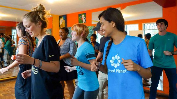 United Planeet volunteers dance Salsa in Ecuador